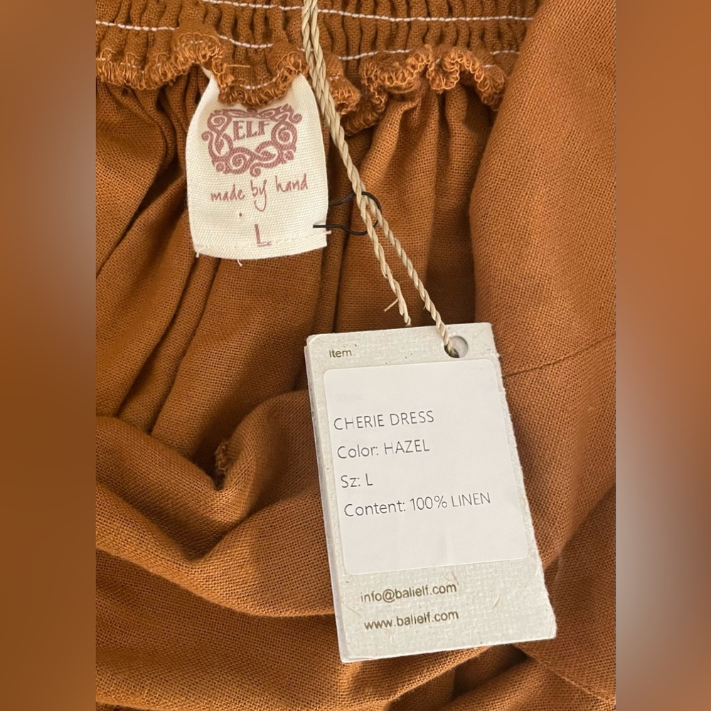 Elegant Brown Midi Dress - Picture 11 of 16